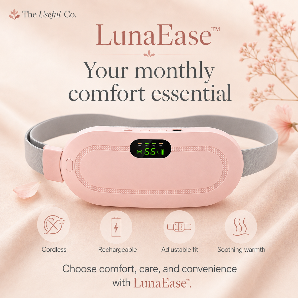 LunaEase Wireless Period Relief Belt