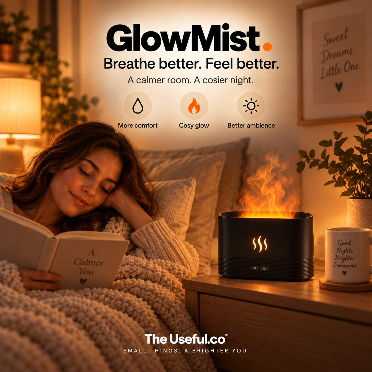 GlowMist Flame Humidifier