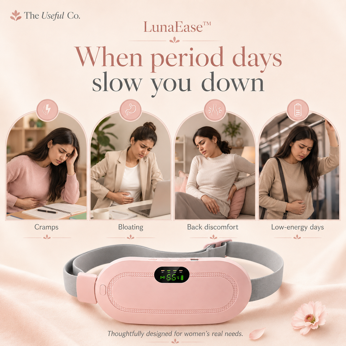 LunaEase Wireless Period Relief Belt