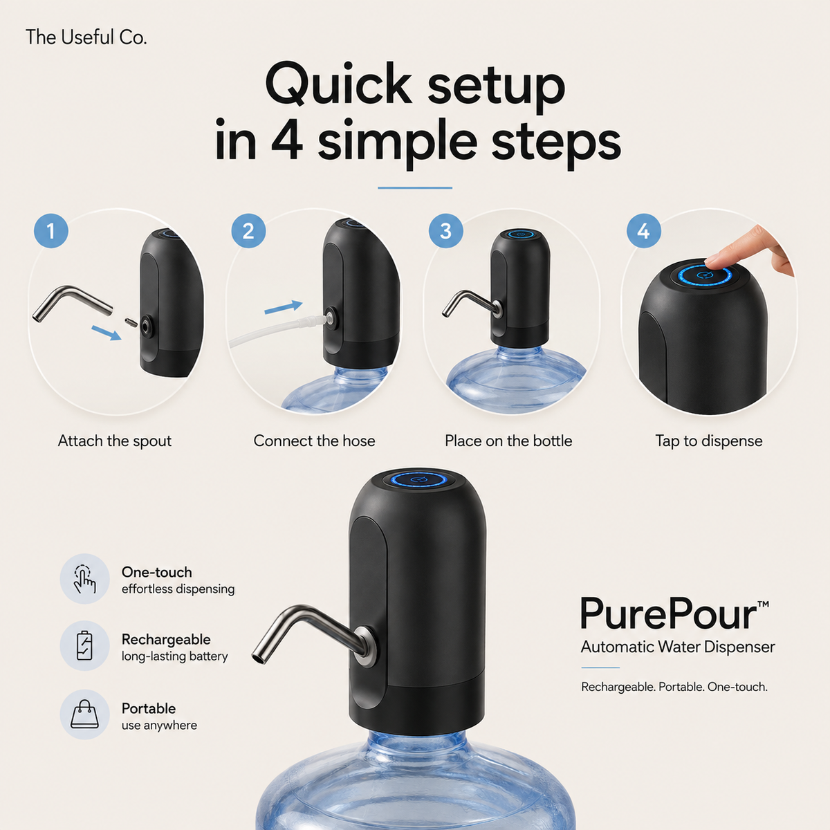 PurePour Automatic Water Dispenser