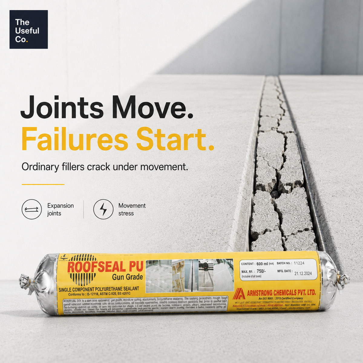 RoofSeal PU Gun Grade Polyurethane Sealant