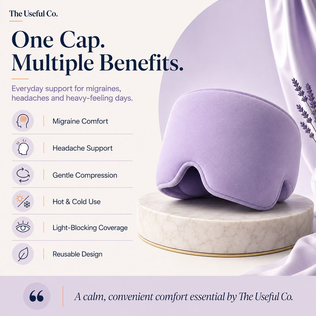 The 360° Migraine Relief Cap | Hot & Cold immediate Headache Comfort