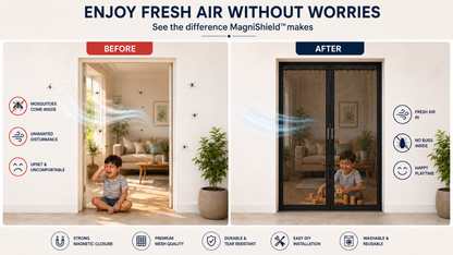 MagniShield Premium Magnetic Mosquito Door Net