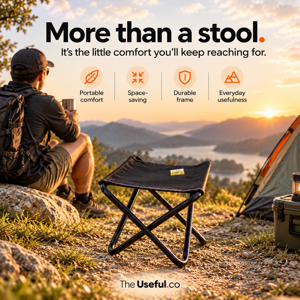 GoSeat Portable Folding Stool