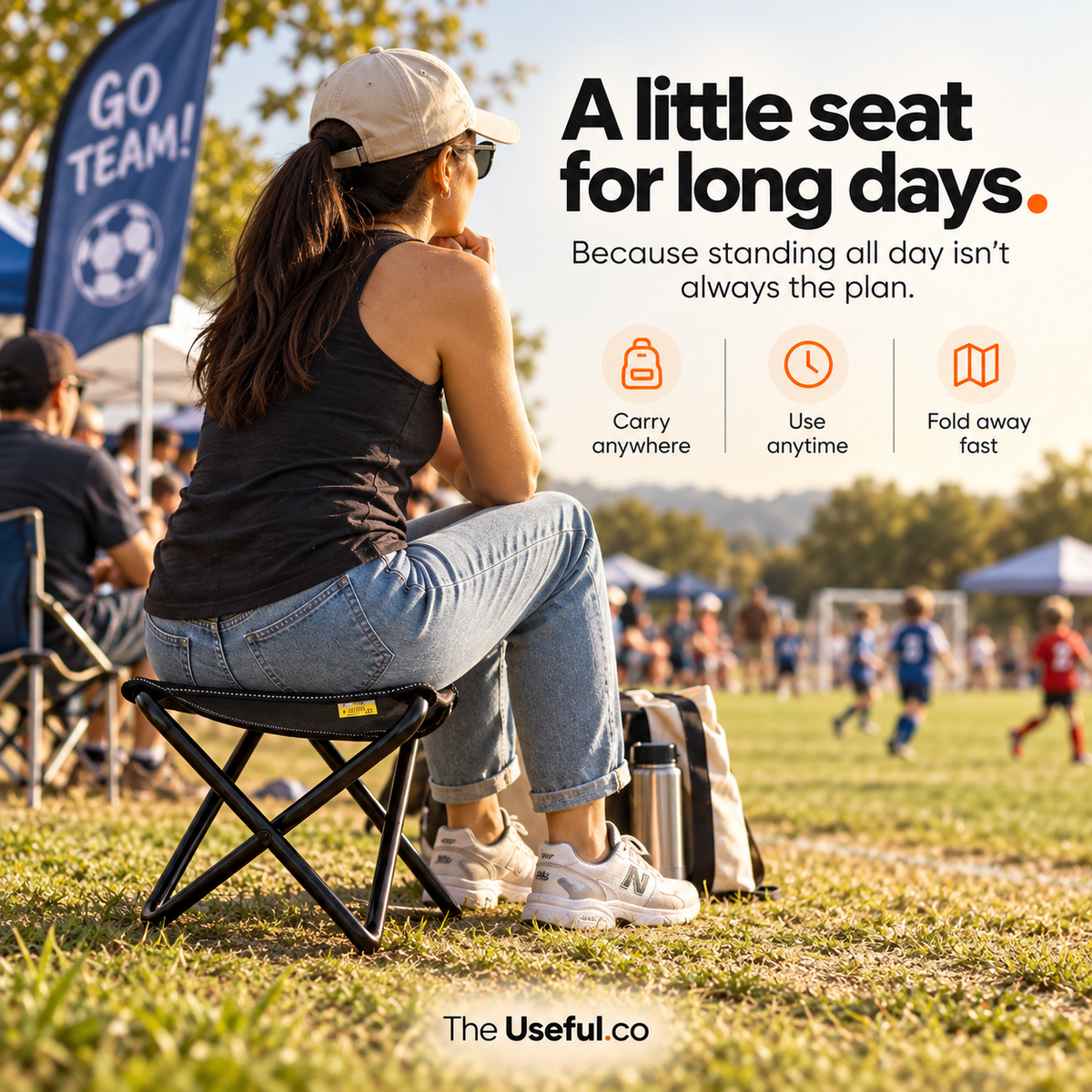GoSeat Portable Folding Stool