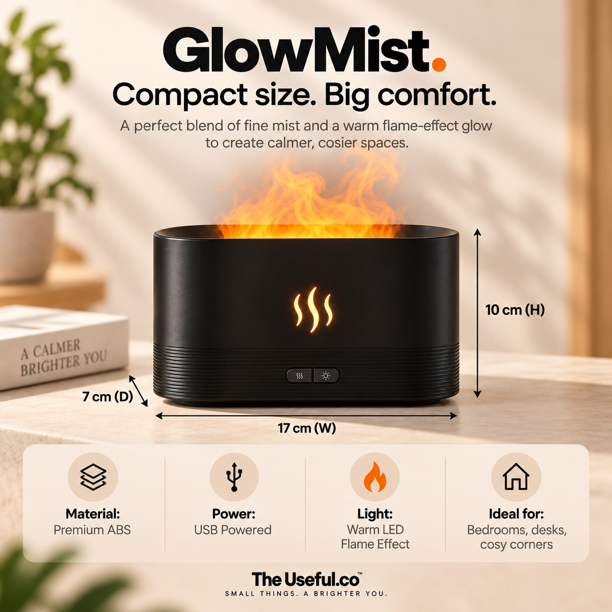 GlowMist Flame Humidifier