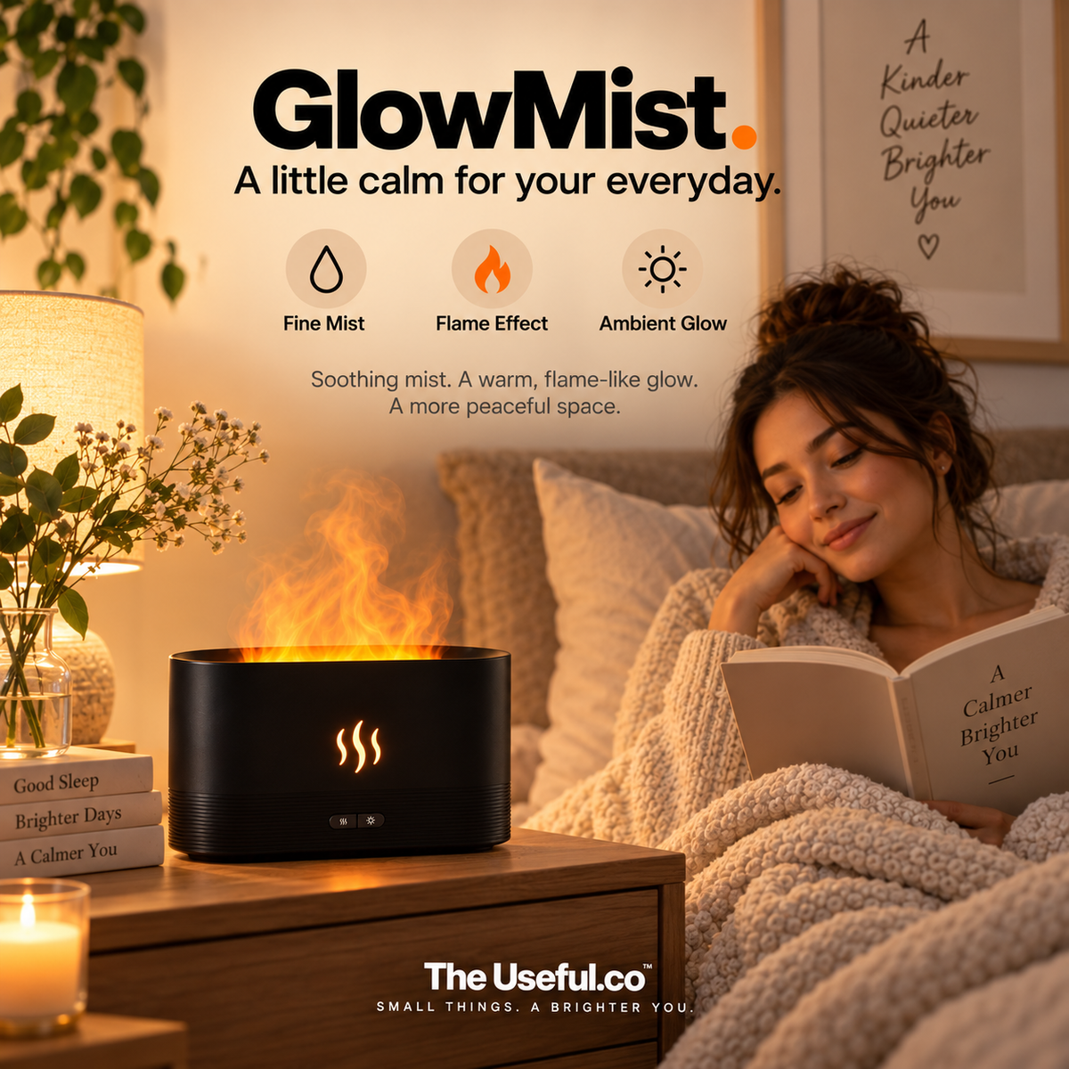 GlowMist Flame Humidifier