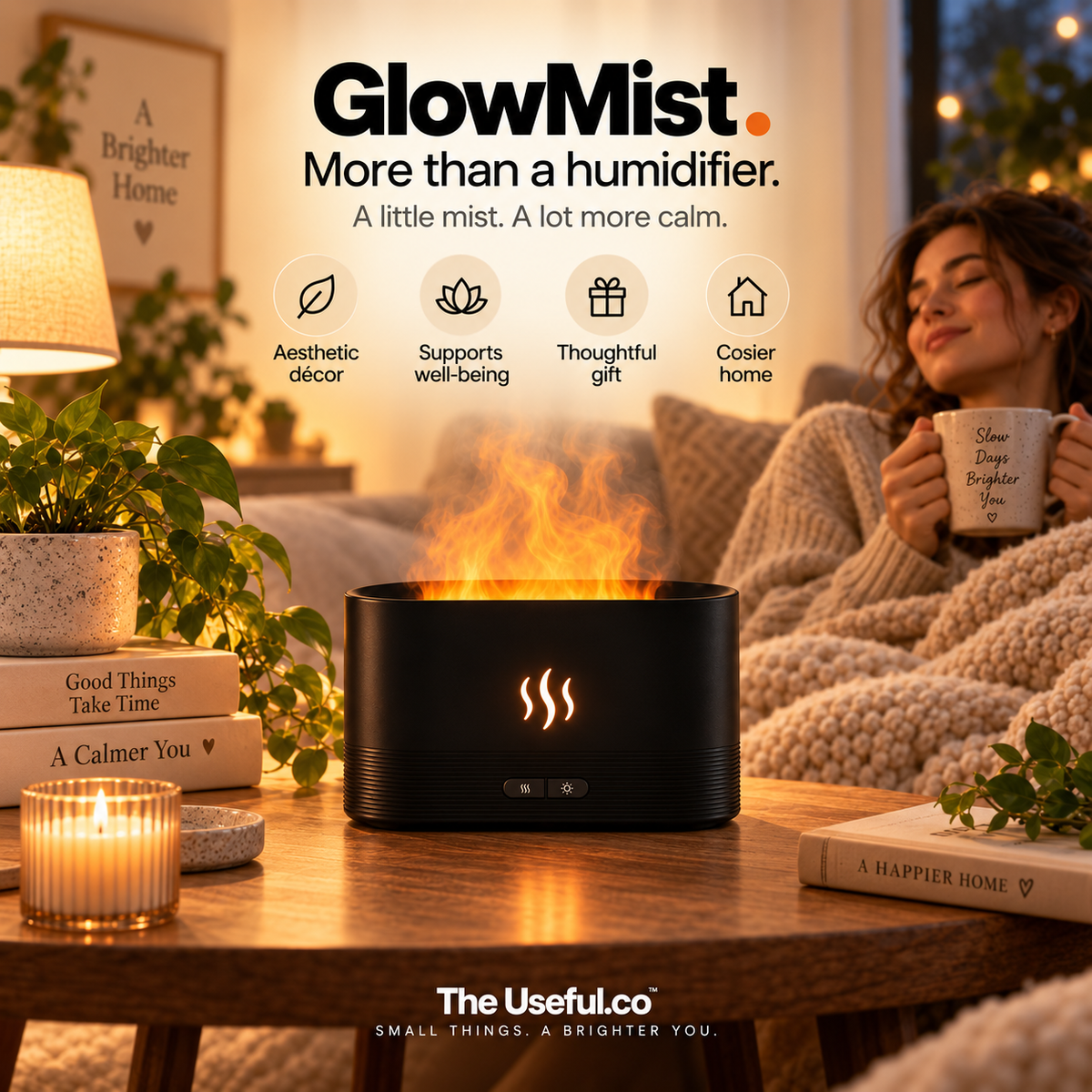 GlowMist Flame Humidifier