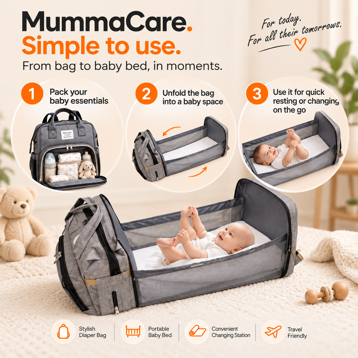 MummaCare 3-in-1 Maternity Backpack