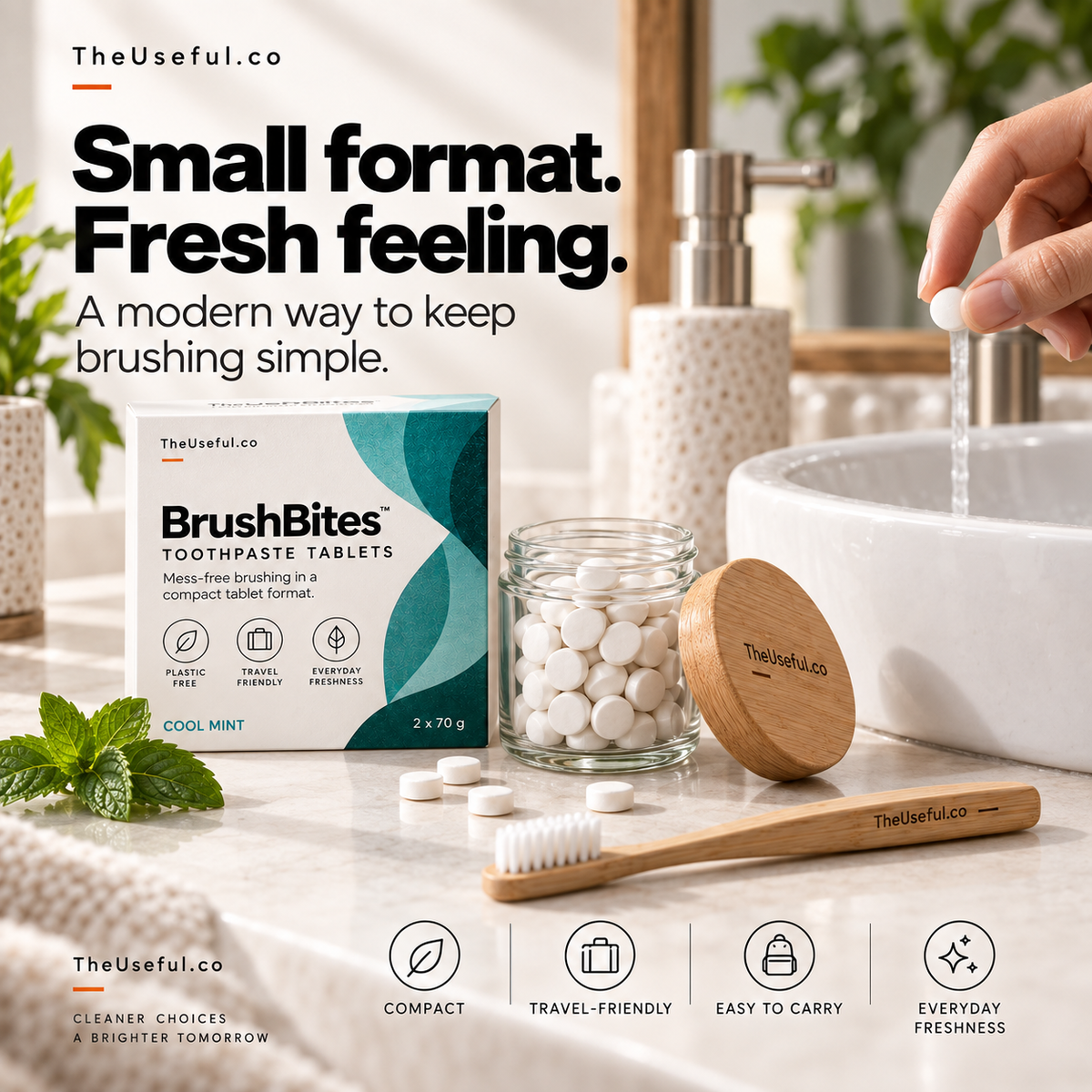 BrushBites Toothpaste Tablets
