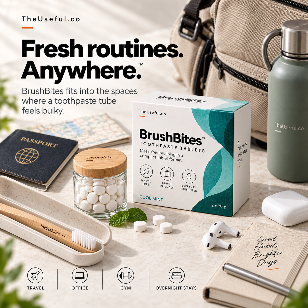 BrushBites Toothpaste Tablets