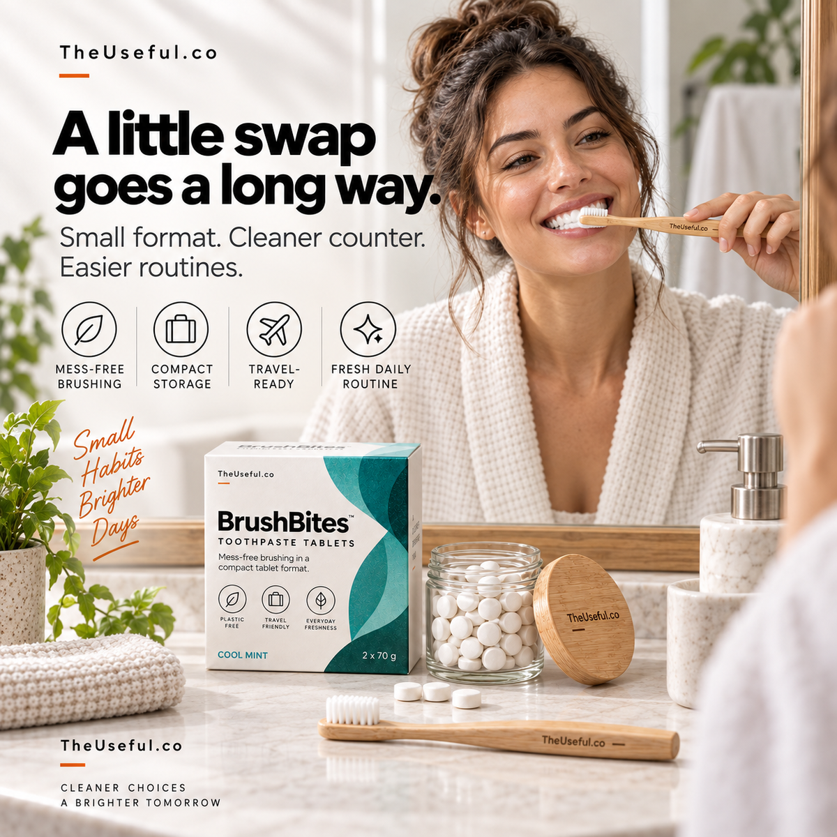BrushBites Toothpaste Tablets