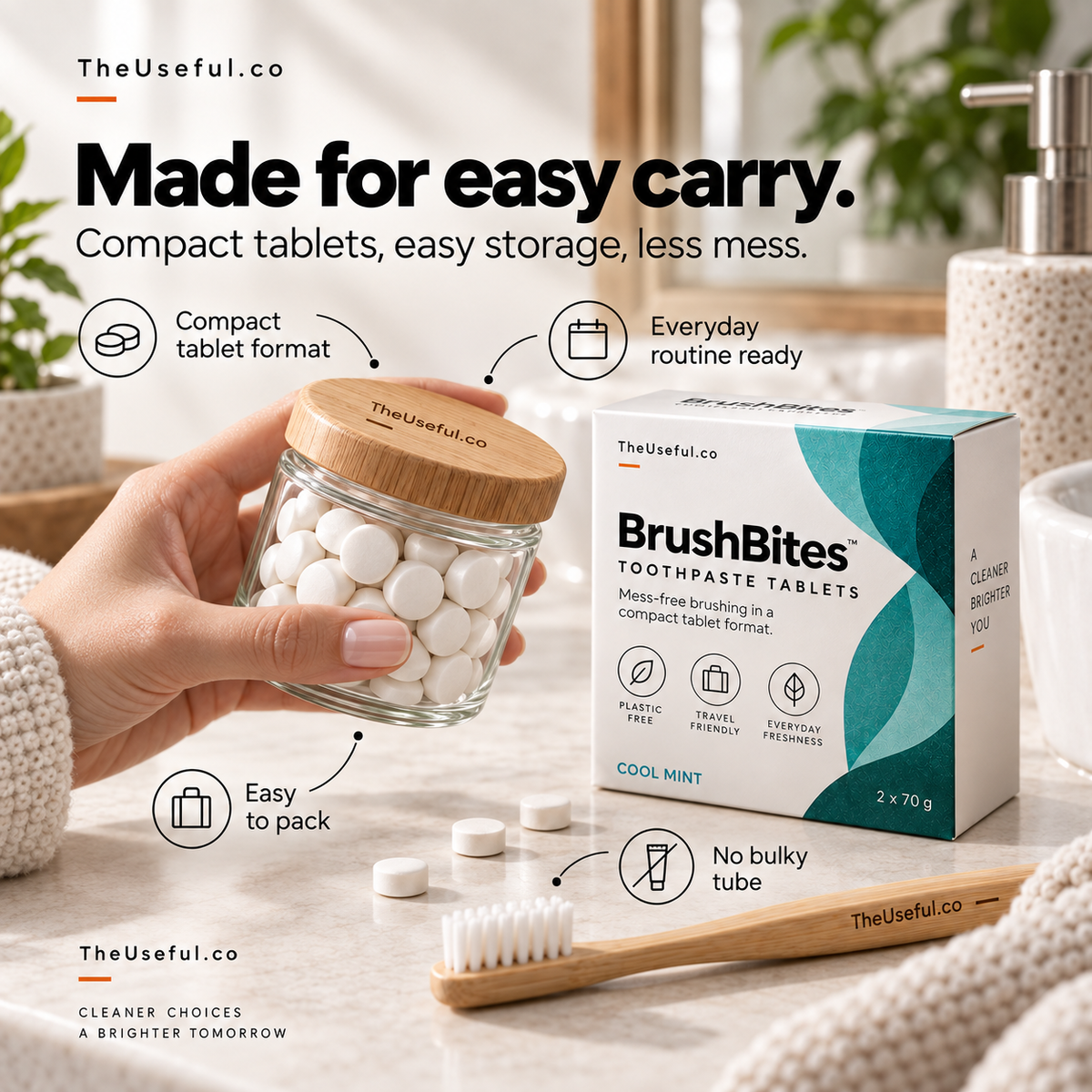 BrushBites Toothpaste Tablets